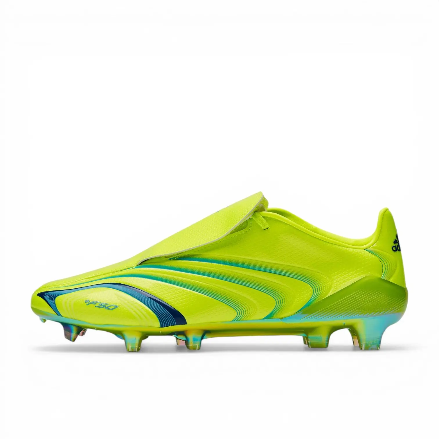 Adidas F50 Elite x Tunit FG - Citron Lucide/Team Bleu Royal/Aquamarine Lucide - Image 4