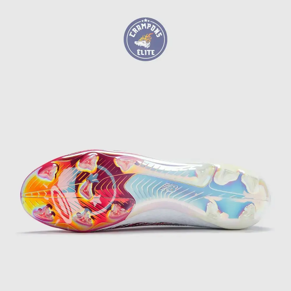 NEW BALANCE  FURON V8 ELITE FG X SAKA - BLANC/ROUGE - Image 4